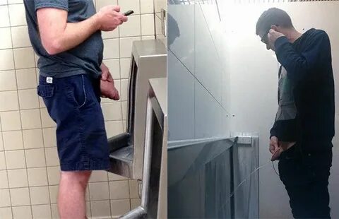 pissing urinal spy