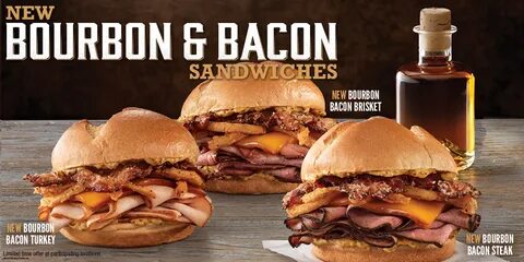 Arby’s New Bourbon & Bacon Sandwiches