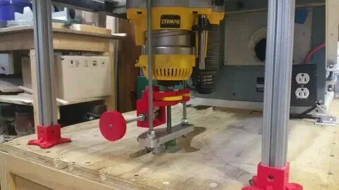 3D Printed Dewalt 618 Router Lift Mechanism GIF by bornity G