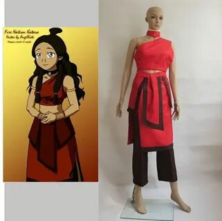 Avatar Fire Nation Katara cosplay costume Halloween Outfit k