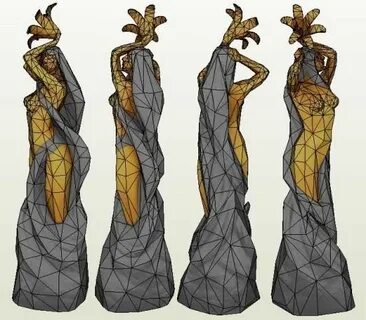 The Elder Scrolls V - Dibella Statue Paper Model - by Kuraud