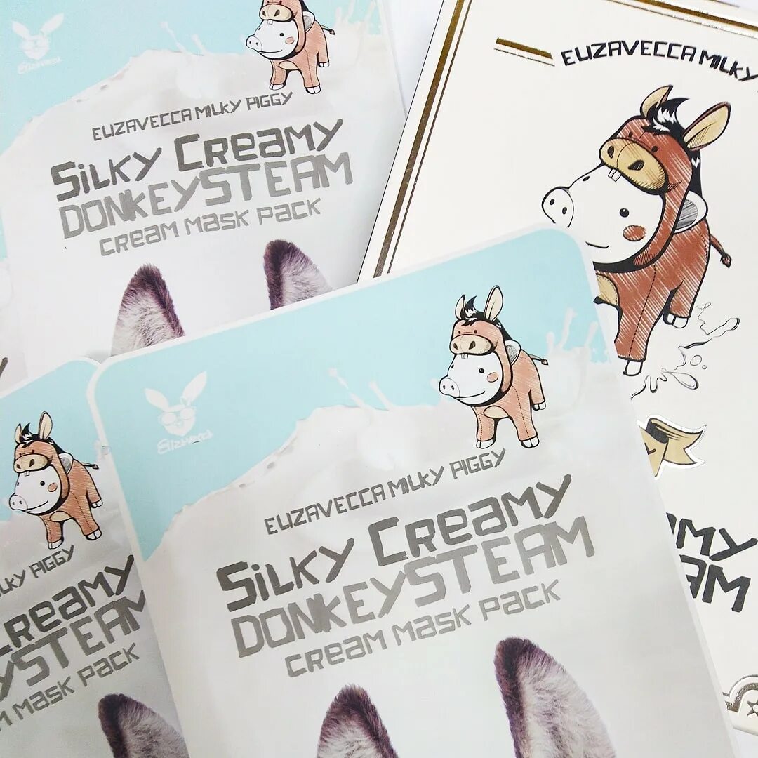 Silky cream donkey steam cream mask фото 62