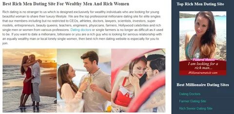 Best Rich Men Dating Site - Best rich men dating site is the