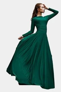 Dark Green Evening Dresses,2017 New Women's Stylish Evening 