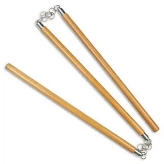 Natural Hardwood Three-Section Staff - Traditional San Setsu