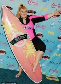 Rebel Wilson has the last laugh as she wears a wetsuit to pi