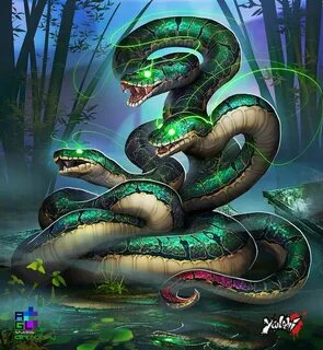 Yanshi Snake art, Snake monster, Beast creature