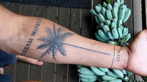 Jay Alvarrez tattoo Palm tattoos, Sleeve tattoos, Palm tree 