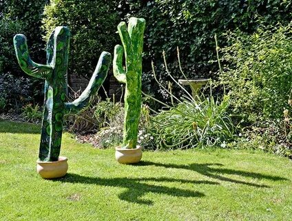 How to Make A Giant Paper Mache Cacti for Your Home and Gard