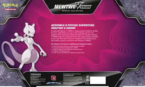 Mewtwo / Greninja / Zacian V-UNION Special Collections Revea