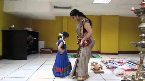 Aghosha’s first dance class with Asha Sarath - YouTube