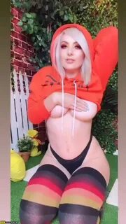 Jessica Nigri OnlyFans Orange Crop Hoodie Video Download