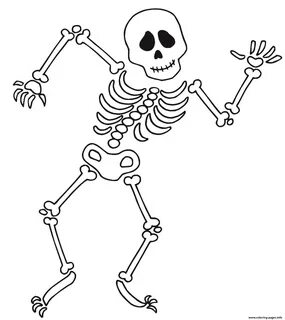 Skeleton Printable Coloring Pages - Green Valley Floyd