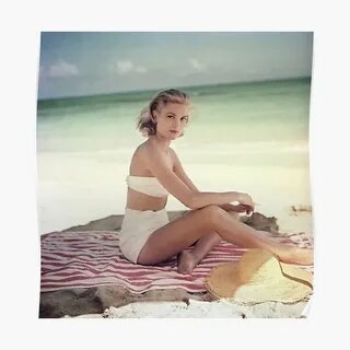 "Grace Kelly on beach" Poster by mikejak Redbubble