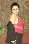 Naughty asian plumper in glasses uncovering her big flabby t