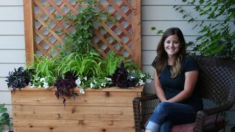 Planter with Trellis in Pot - Valley Garages Ideas