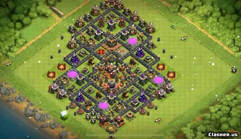 Copy Base Town Hall 10 TH10 Farming/Trophy base v69 With Lin