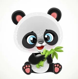 Pandas Eating Bamboo Drawing - Фото база