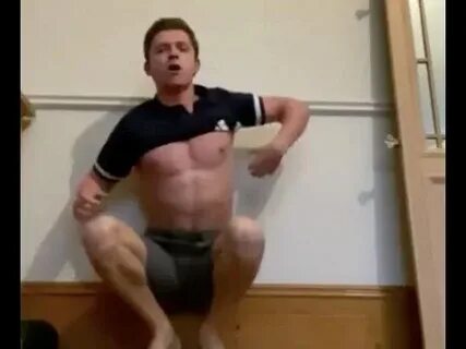 tom holland shirtless handstand at home - YouTube