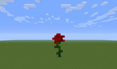 Minecraft Rose Pixel Art - Floss Papers