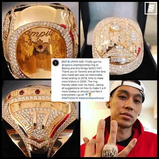 Jeremy Lin finally gets his championship ring. ?? theScore S