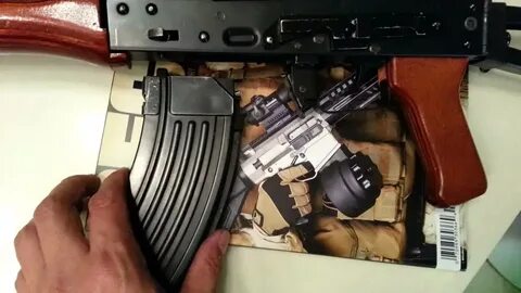 WE AK 74 un PMC Gas blowback Mag Catch Mod - YouTube