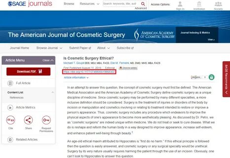 Where can I put the URL in Journal Article so that it appear