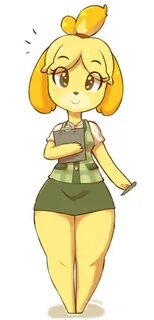 Dog Assistant Isabelle Animal crossing fan art, Animal cross