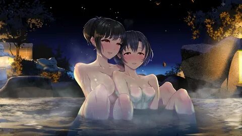 2girls black hair breasts brown eyes idolmaster idolmaster c