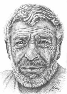 Sketch Old Man Face Drawing - Goimages Focus