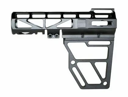 Skeletonized Pistol Arm Brace, Black Anodized Aluminum Speci