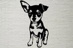 Chihuahua SVG Puppy Svg Silhouettes Dxf Chihuahua Dog SVG Et
