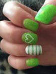 Simple Cute Green Nails Related Keywords & Suggestions - Sim