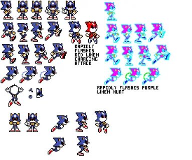 Pixilart - metal sonic sprite sheet *gif form by Tuxedoedaby