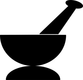 OnlineLabels Clip Art - Mortar and Pestle 1