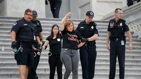 Brett Kavanaugh Supreme Court: Police arrest chanting protes