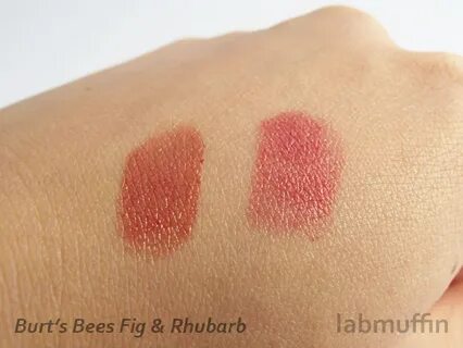 Burt’s Bees Lip Shimmer Fig & Rhubarb - Swatches and Review 