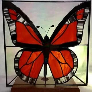 Monarch Butterfly Stained Glass Panel Sunchater Original Des
