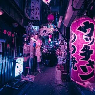 Ночной Токио в стиле киберпанк в работах французского фотогр