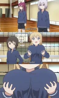 Funny giant boobs anime gif