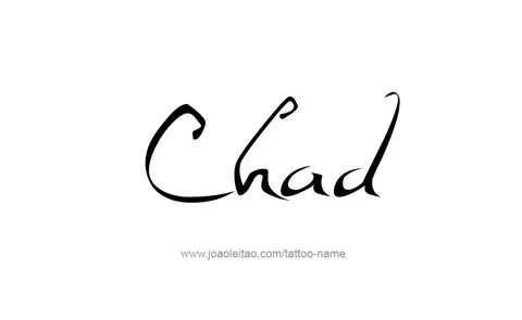 Chad Name Tattoo Designs