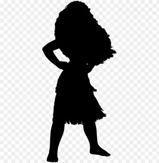 irl silhouette - disney princess moana silhouette PNG image 