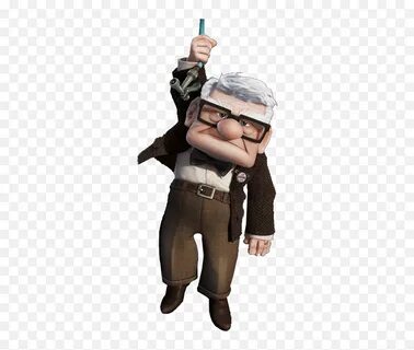 Pixar Up Png - Old Man With Flying House Cartoon Full Size G