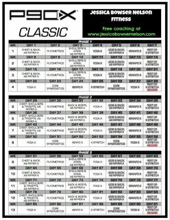 Did You Misplace Your P90X Schedule? P90x workout schedule, 
