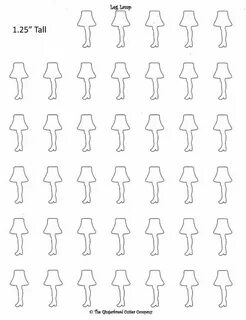 Leg Lamp Royal Icing Transfer Template Royal icing transfers