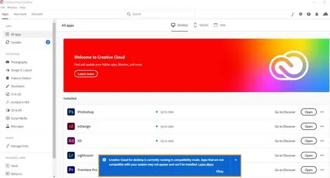 Adobe creative cloud desktop download