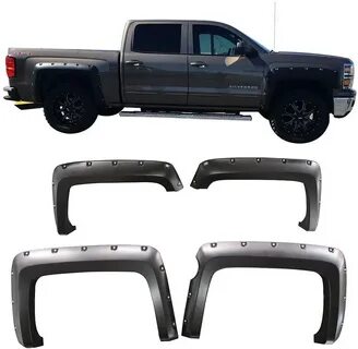 Automotive Fender Flares 2014-2017 Chevy Silverado SHORT BOX