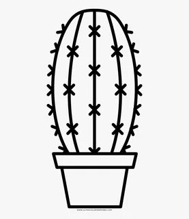 Simple Cactus Coloring Page With Collection Of Pages - Simpl