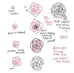 How to draw roses and peonies - Imgur Roses drawing, Flower 