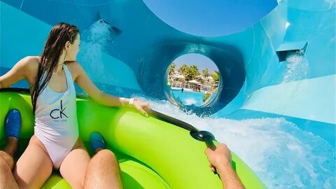 Waterslides at Laguna Waterpark in Dubai - YouTube Music